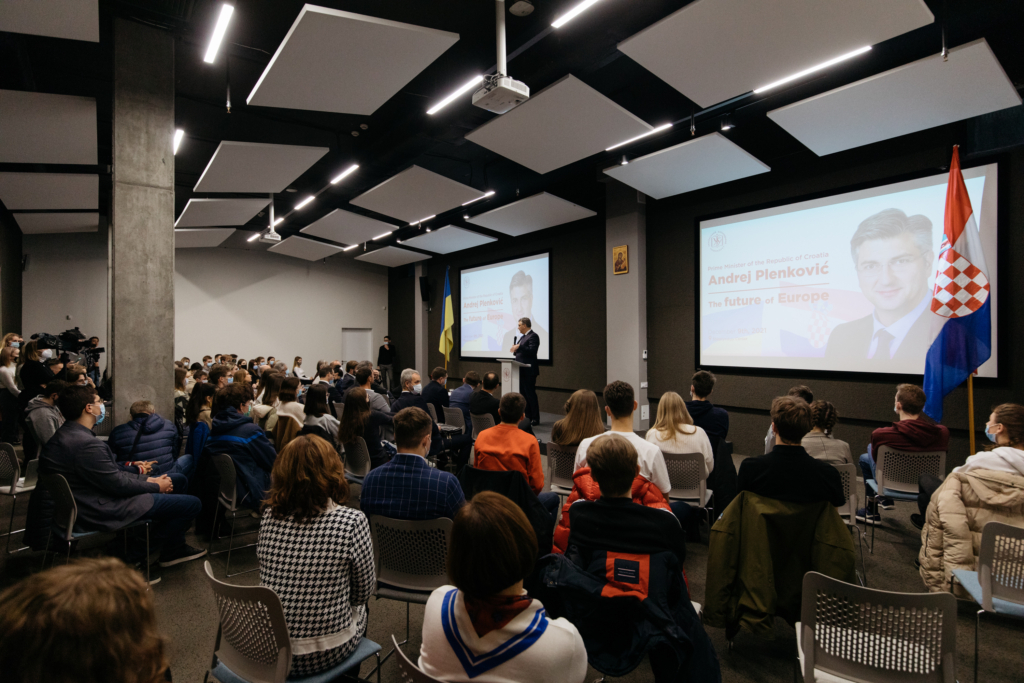 Croatian Prime Minister delivers a lecture to UCU students themed 