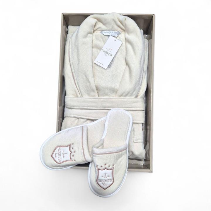 Халат чоловічий Maison D'or Boswell (Кремовий)