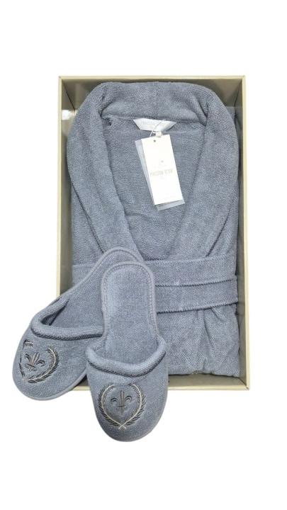 Халат чоловічий Maison D'or Seymor (Сірий)