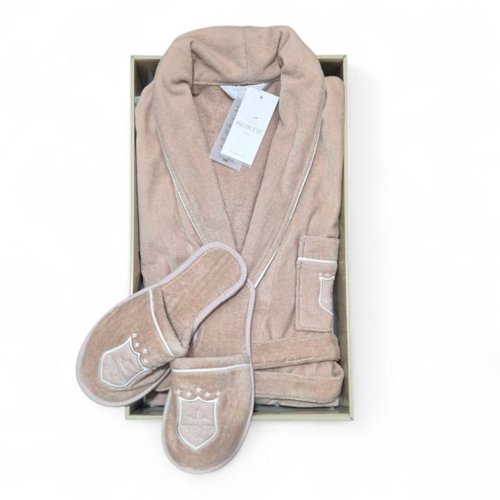 Халат чоловічий Maison D'or Boswell (Бежевий)