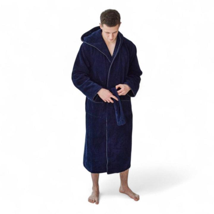 Халат чоловічий бамбуковий Soft Show (Синій)
