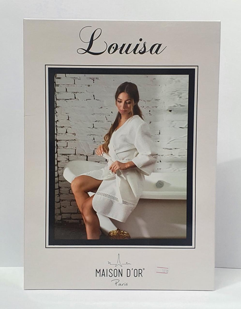 Халат з мереживом Maison D'or LOUISA (Білий)