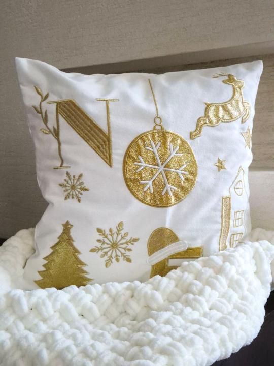Подушка норорічна (Новорічні іграшки-4, 45х45)
