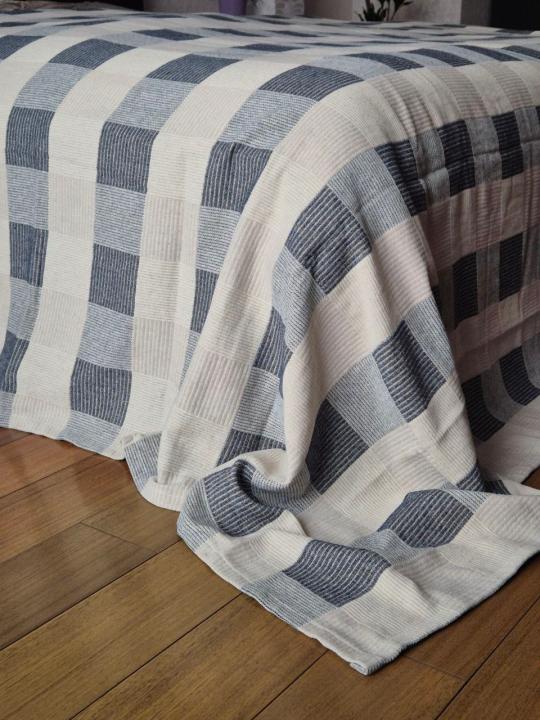 Плед - покривало Saheser Mokka (Темно синій, 200х230)