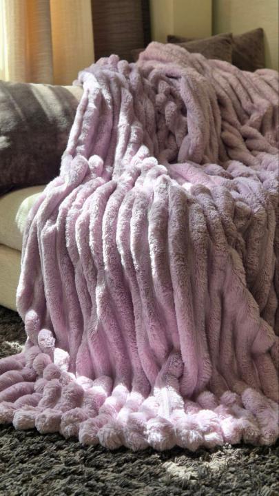 Плед - покривало Королівська смужка (Фіолетовий, 200х230)