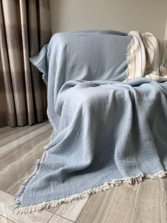 Покривало муслінове  Culha Home Colection (Блакитний, 230х250)