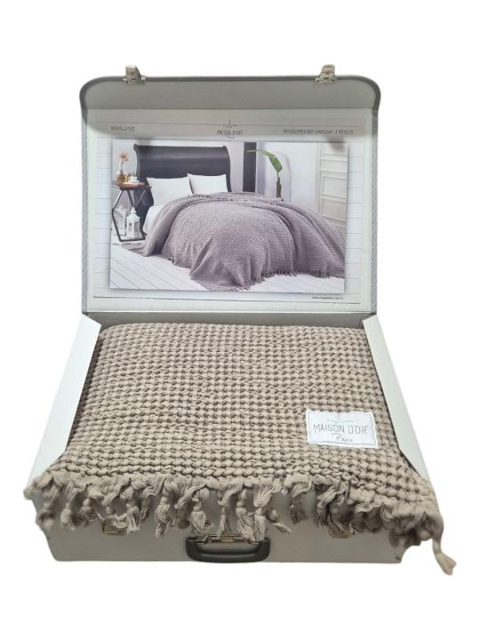 Покривало Maison D'or Emiline (бежевий, 240х260)