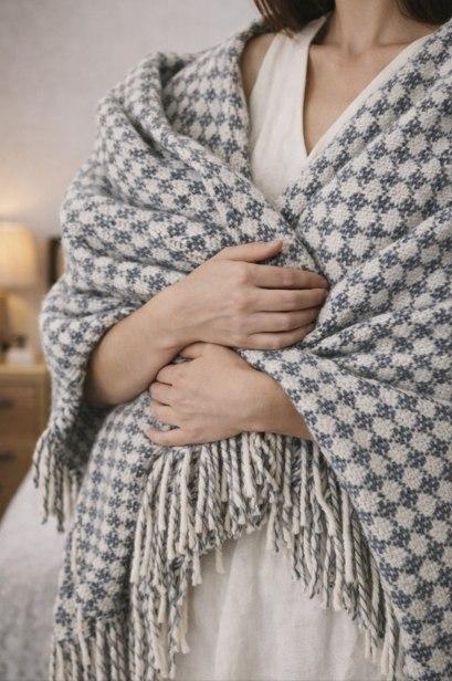 Плед Saheser CRAFT (Сірий, 200х220)