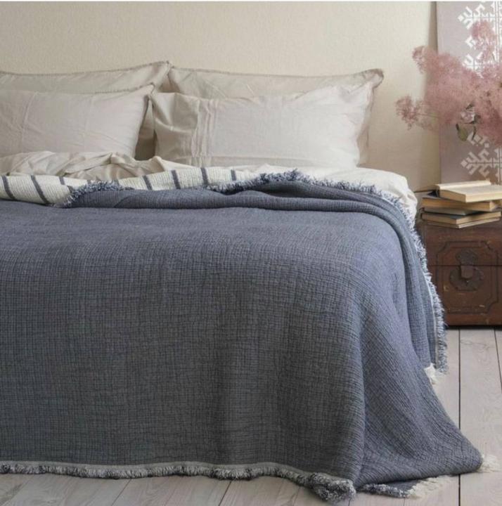 Покривало муслінове  Culha Home Colection (Антрацит, 230х250)