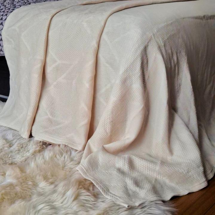 Покривало Tivolyo Home Oskar (Кремовий, 200х230)