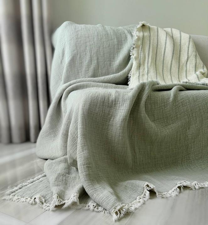 Покривало муслінове  Culha Home Colection (Хакі, 230х250)