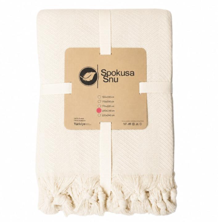 Плед Spokusa Snu Sidney (Кремовий, 200х230)