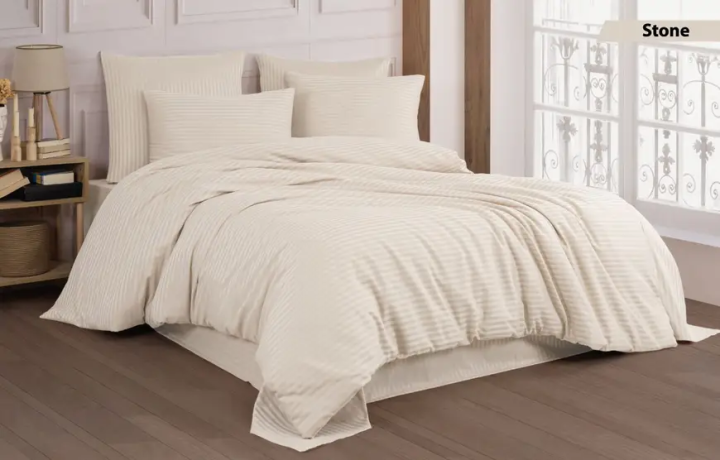 Постільна білизна Cotton Shine стреп сатин (Stone, 200х220)