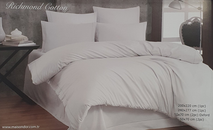 Постільна білизна Maison D'or Richmond Cotton (Білий, 200х220)