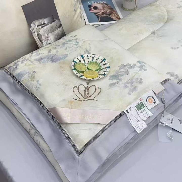 Постільна білизна Santfair з ковдрою (Тенсел сірий, 200х230)