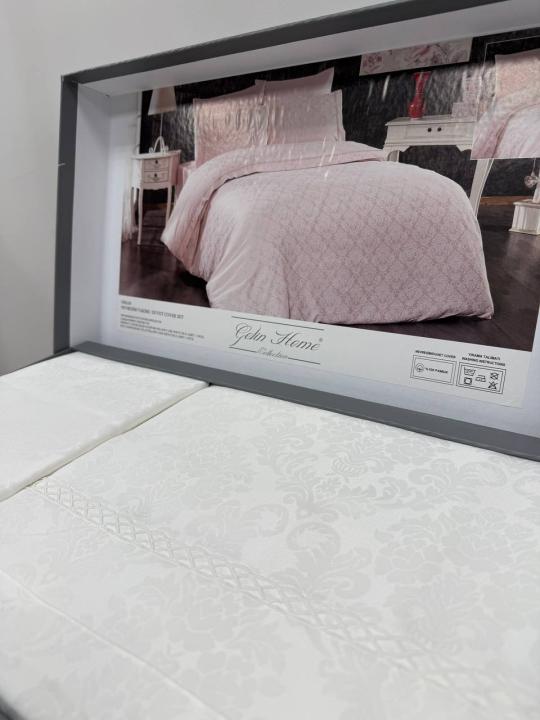 Постільна білизна Gelin Home Nihan (Кремовий, 200х220)