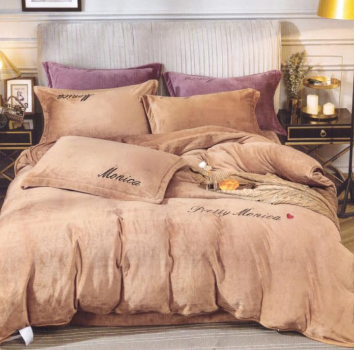 Постільна білизна Pretty Monica Велюрова (Бежевий, 200х220)