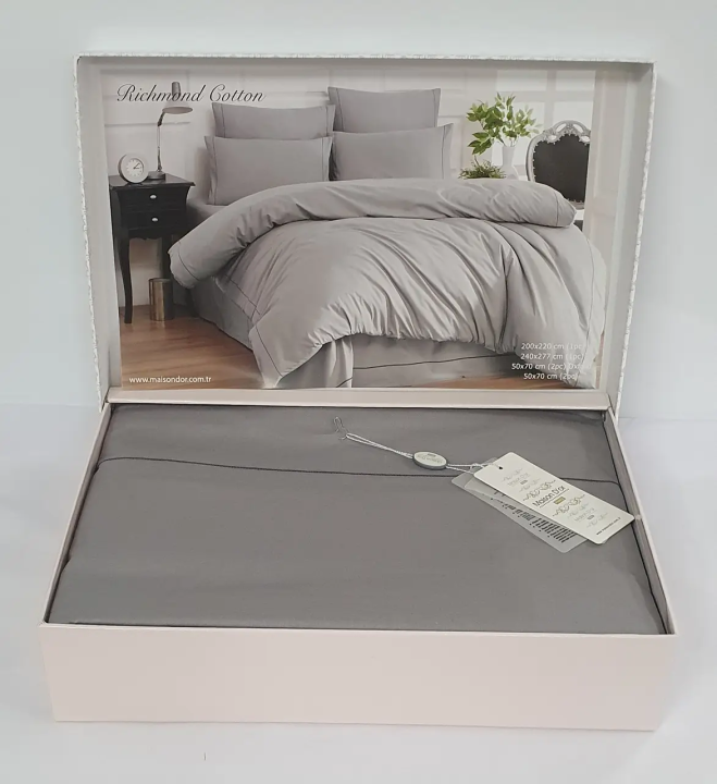 Постільна білизна Maison D'or Richmond Cotton (Сірий, 200х220)
