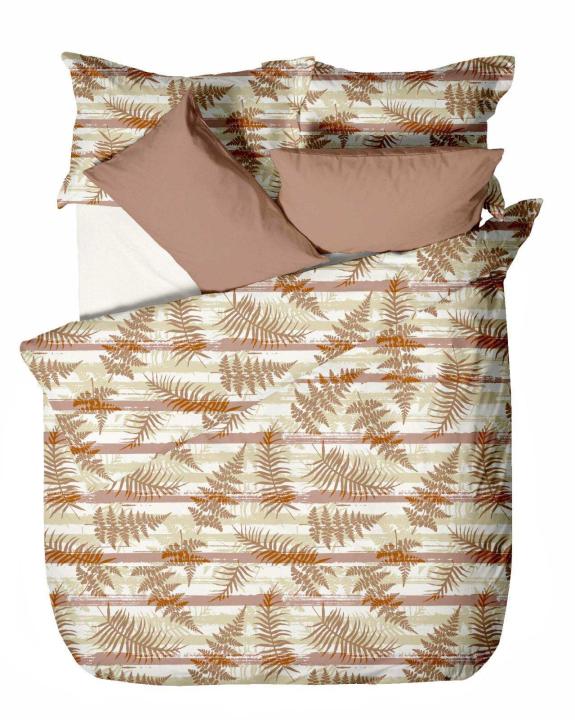 Постільна білизна фланель (Листок бежевий, 200х220)