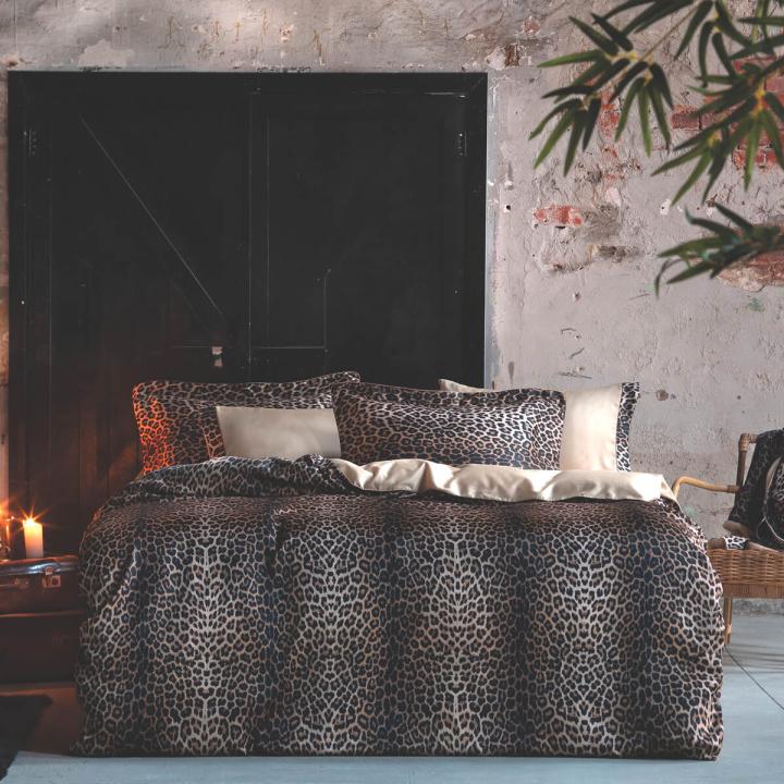 Постільна білизна Tivolyo Home Leopard Hardal (Leopard, 200х220)