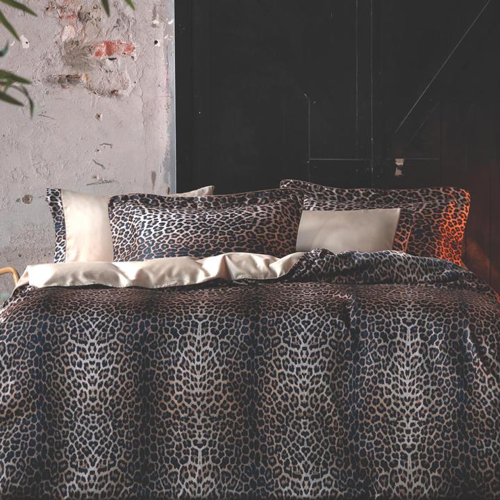 Постільна білизна Tivolyo Home Leopard Hardal (Leopard, 200х220)