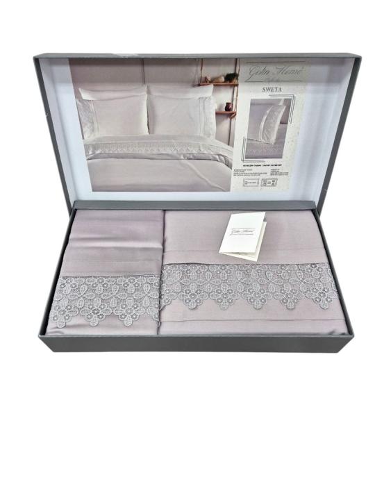 Постільна білизна Gelin Home Sweta сатин (Сірий, 200х220)