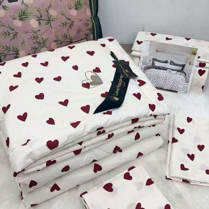 Постільна білизна з ковдрою Love Hoppiness (Червоні серця, 200х220)
