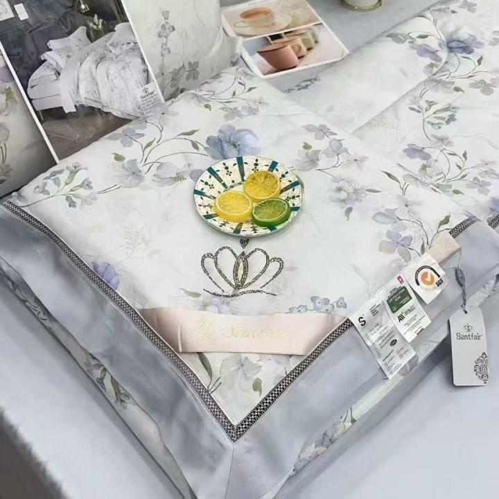 Постільна білизна Santfair з ковдрою (Тенсел голубий, 200х230)