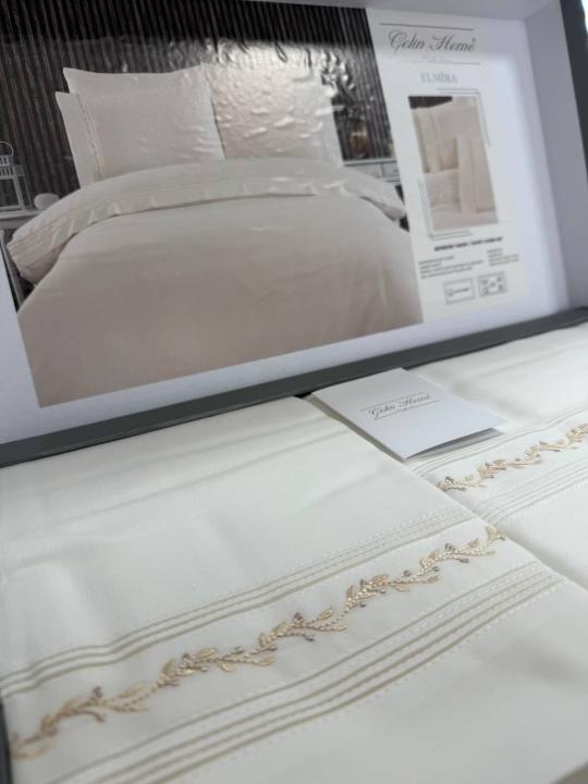 Постільна білизна Gelin Home Elmira (Кремовий, 200х220)