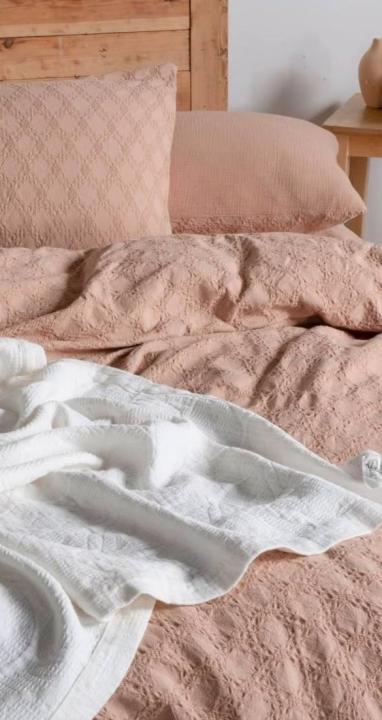 Постільна білизна Sikel Nazende (Темно бежевий, 200х220)