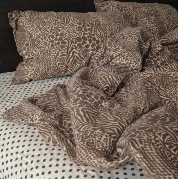 Постільна білизна фланель (Леопард, 200х220)