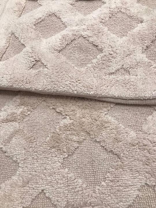 Килимки для ванни Maco Cotton Taftinc Baclava (Рожевий, 60х100 / 50х60)