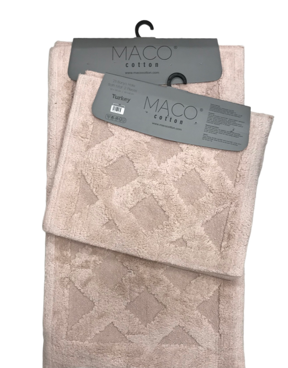 Килимки для ванни Maco Cotton Taftinc Baclava (Рожевий, 60х100 / 50х60)