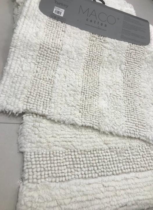 Килимки для ванни Maco Cotton Sonil (Кремовий, 60х100 / 50х60)
