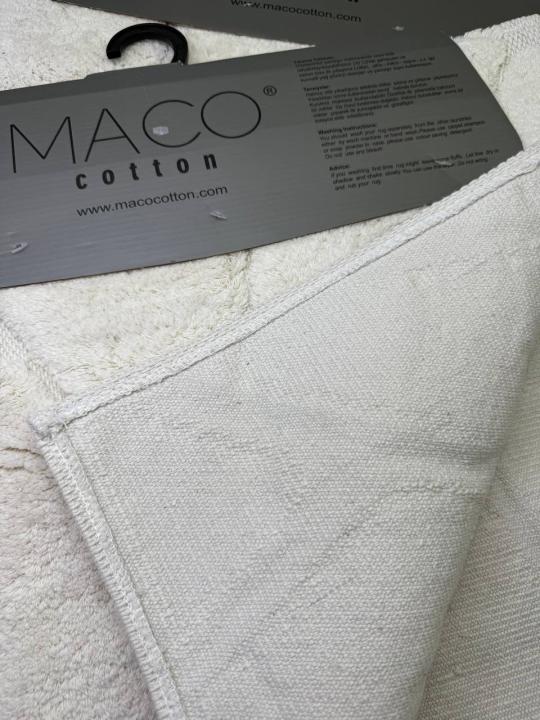 Килимок для ванни 2 штуки Maco Cotton Venom (Кремовий, 60х100 / 50х60)