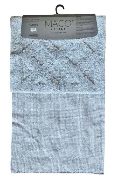 Килимки для ванни Maco Cotton Taftinc Baclava (Сірий, 60х100 / 50х60)