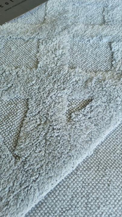 Килимки для ванни Maco Cotton Taftinc Baclava (Сірий, 60х100 / 50х60)
