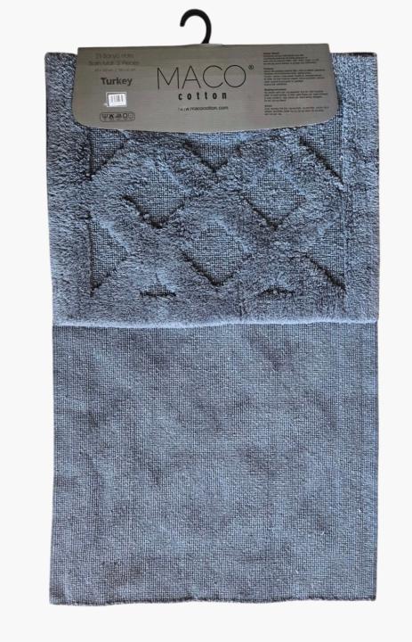 Килимки для ванни Maco Cotton Taftinc Baclava (Антрацит, 60х100 / 50х60)