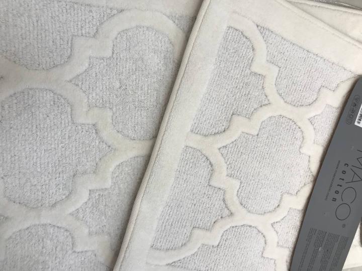Килимки для ванни Maco Cotton Silvia (Кремовий, 60х100 / 50х60)