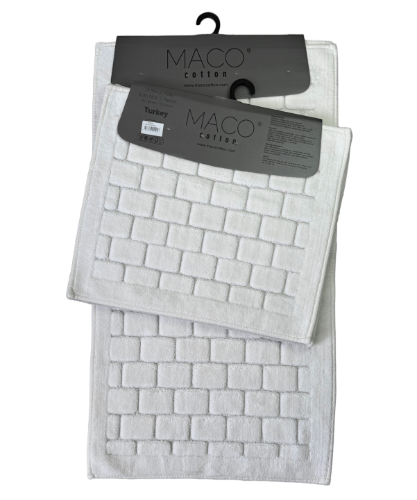 Килимки для ванни Maco Cotton Kiremit (Кремовий, 60х100 / 50х60)