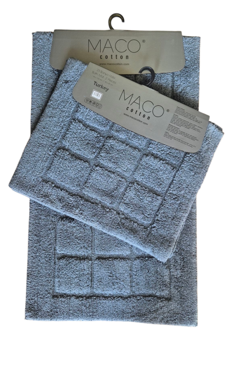 Килимки для ванни Maco Cotton Dama (Антрацит, 60х100 / 50х60)