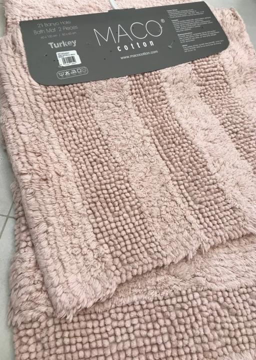 Килимки для ванни Maco Cotton Sonil (Рожевий, 60х100 / 50х60)