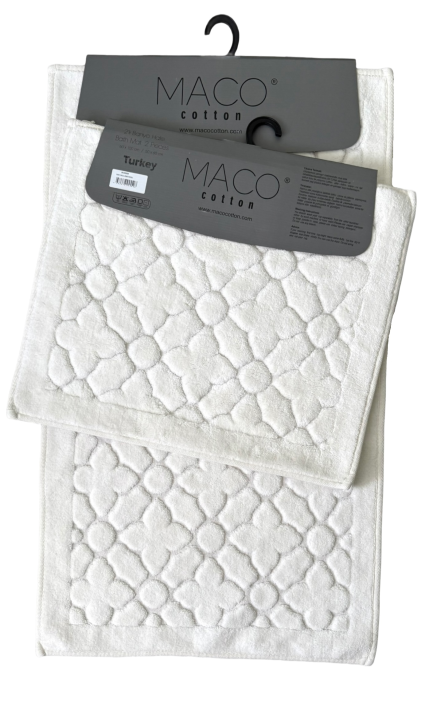 Килимки для ванни Maco Cotton Yonca (Кремовий, 60х100 / 50х60)