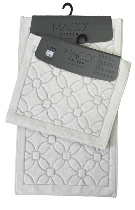 Килимки для ванни Maco Cotton Talia (Кремовий, 60х100 / 50х60)