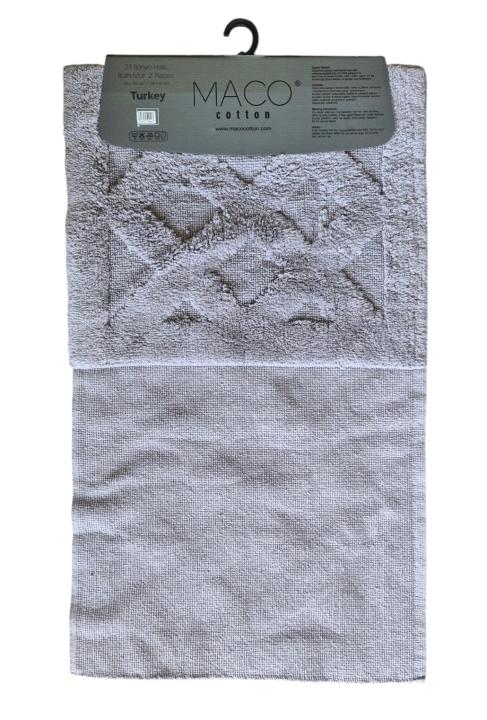 Килимки для ванни Maco Cotton Taftinc Baclava (Світло фіолетовий, 60х100 / 50х60)
