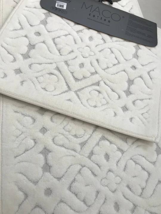 Килимки для ванни Maco Cotton (Luna кремовий, 100х60-1шт 50х60-1шт)