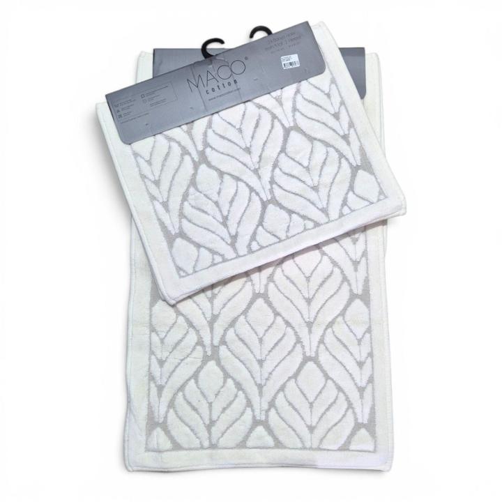 Килимки для ванни Maco Coton (Листок крем, 50х60/60х100)