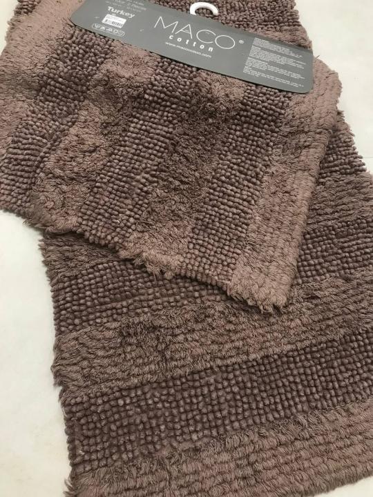 Килимки для ванни Maco Cotton Sonil (Коричневий, 60х100 / 50х60)