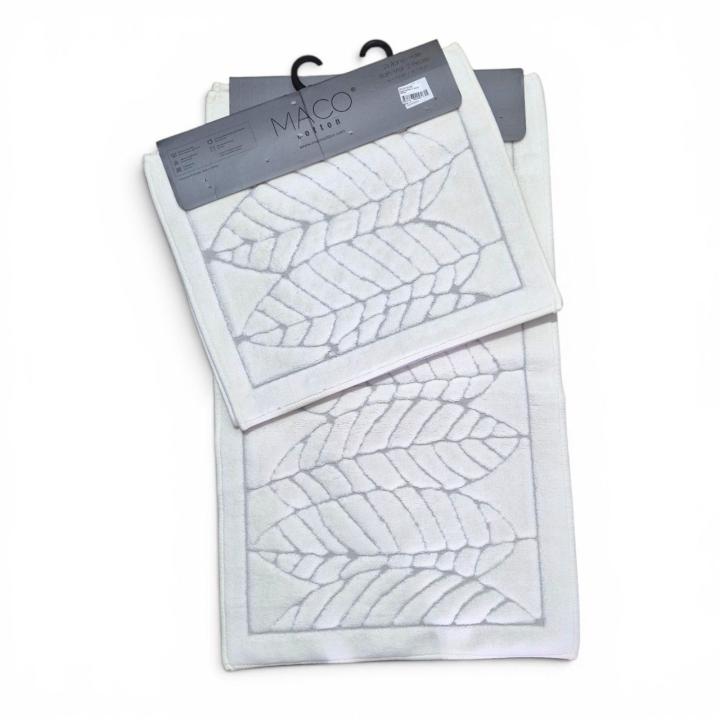 Килимки для ванни Maco Coton (Пальмове листя крем, 50х60/60х100)