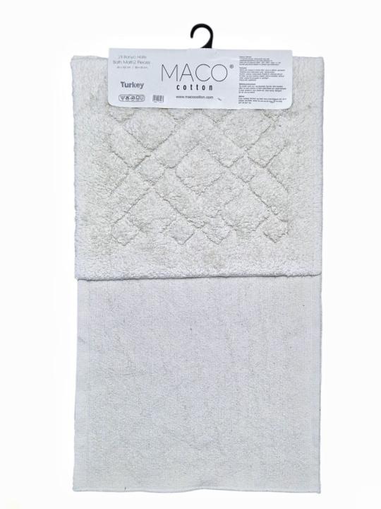 Комплект килимків Mako Koton (Різні ромби крем, 100х60-1шт 50х60-1шт)